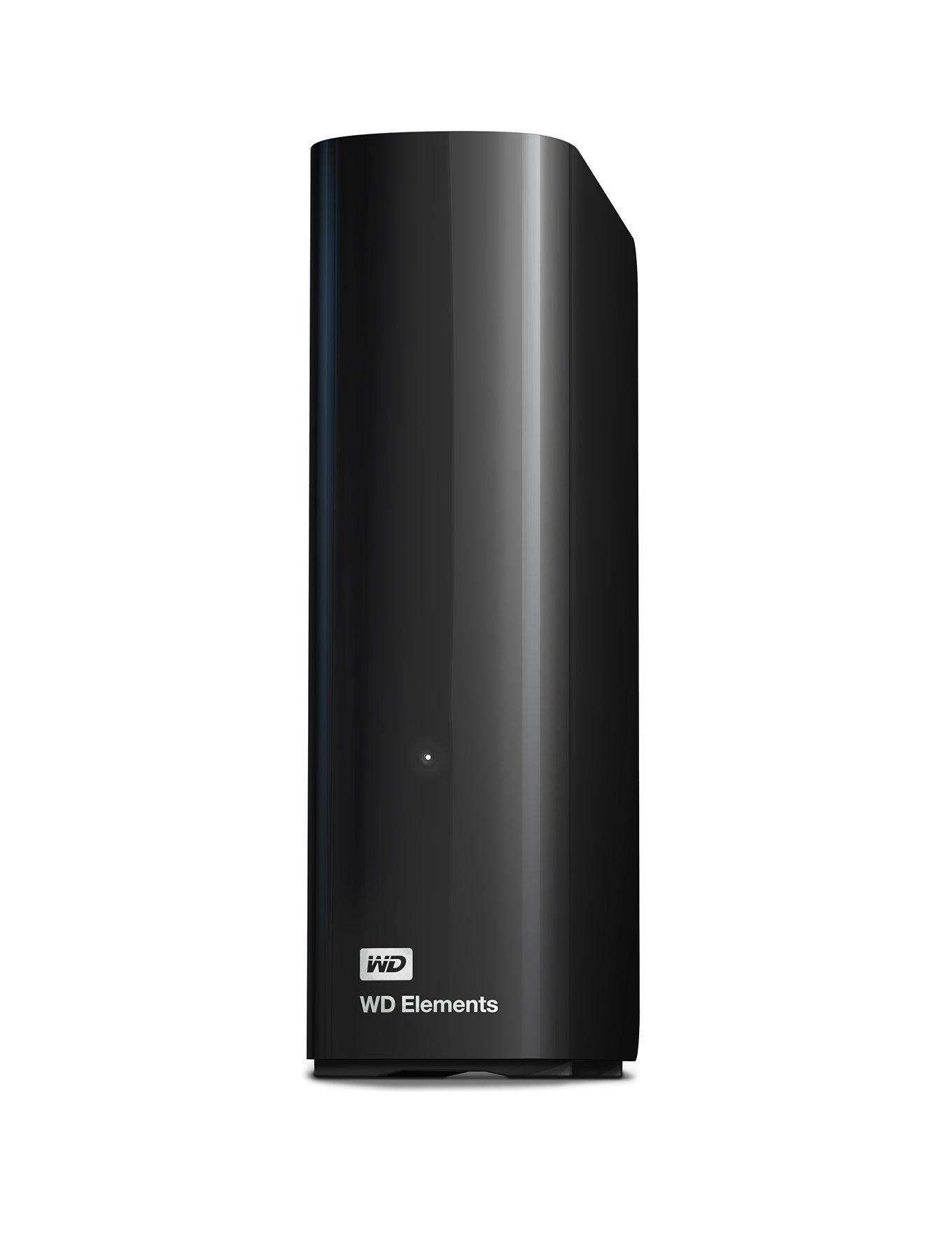 WD Elements External Hard Drive - 4 TB, Black, Black