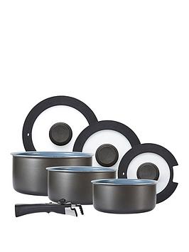 Product photograph of Tower Freedom 7 Piece Pan Set from very.co.uk