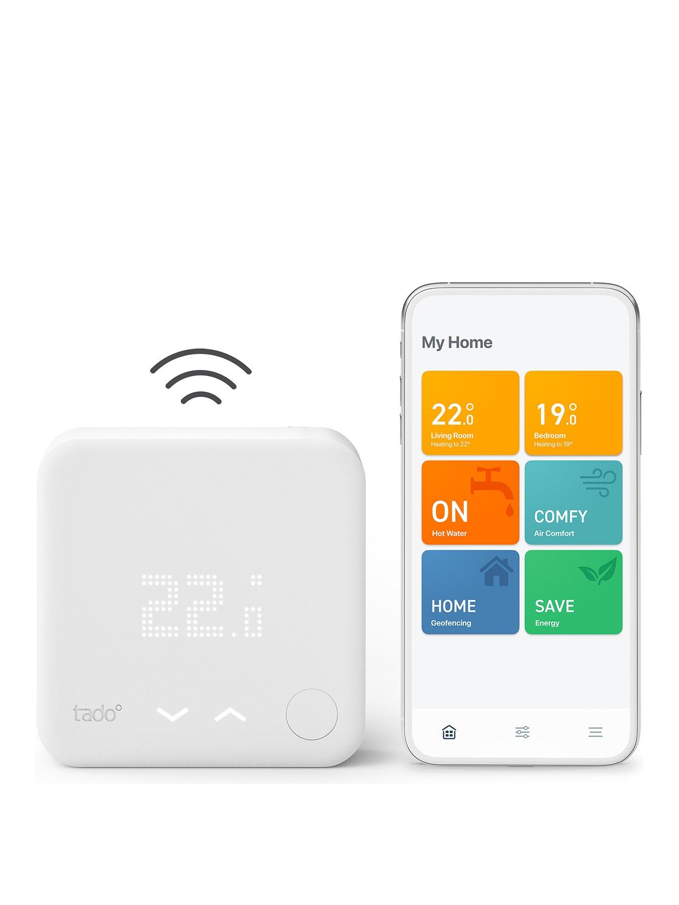 Product photograph of Tado Starter Kit - Wireless Smart Thermostat from very.co.uk