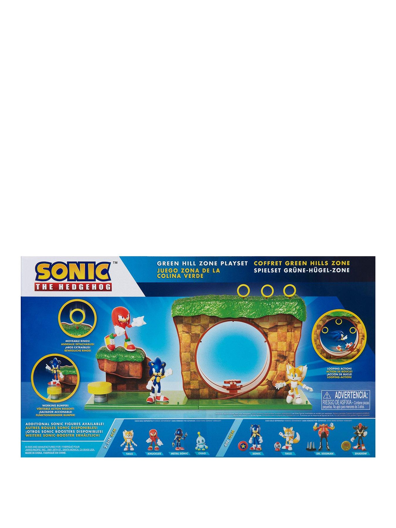 GREEN HILL ZONE Sonic The Hedgehog 10 Piece Playset FIGURE INCLUDED Sonic  Figure 192995403932