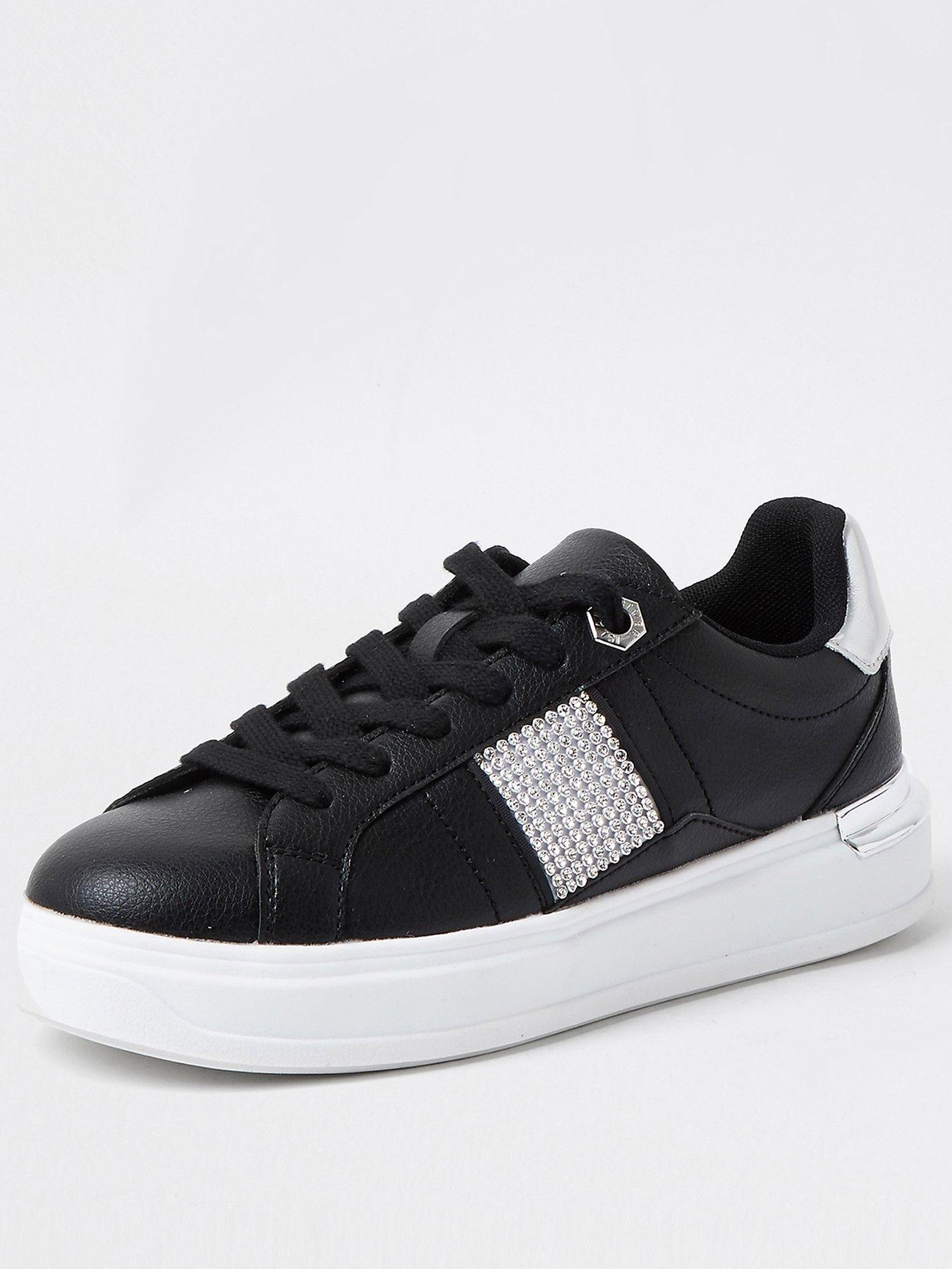 river island white trainers womens