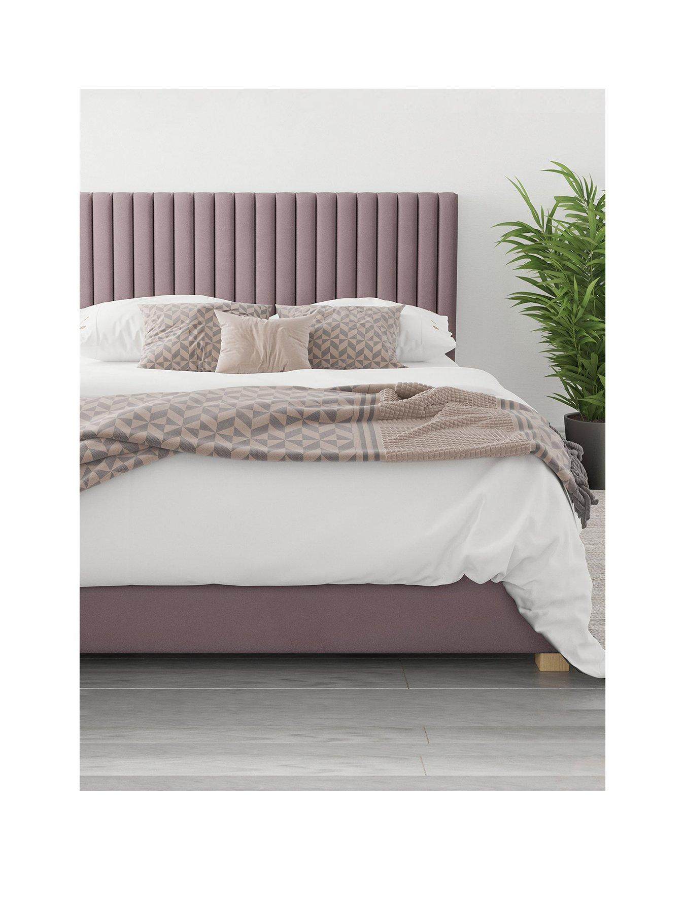 Aspire Grant Ottoman Storage Bed Frame with Padded Headboard