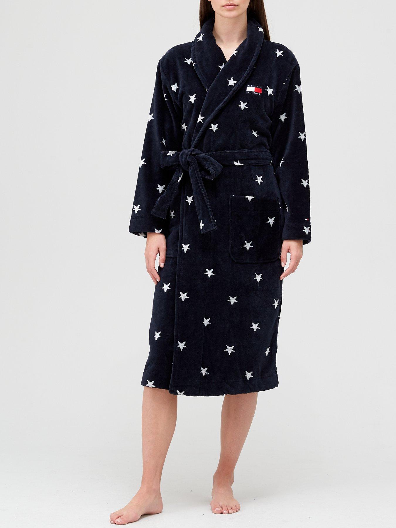 tommy hilfiger towelling bathrobe