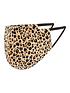  image of accessorize-cotton-face-cover-leopard-print