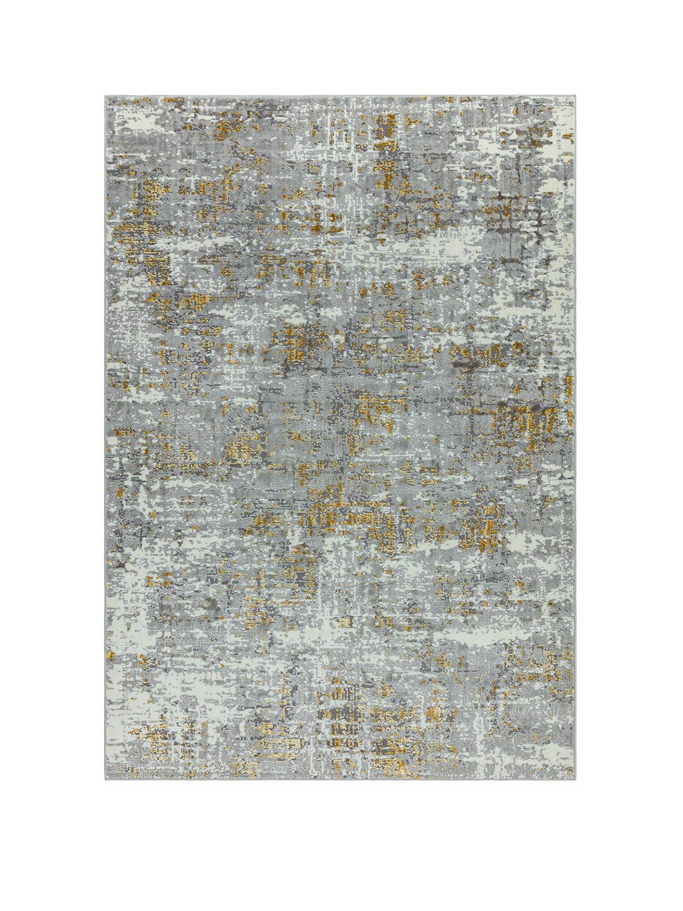 Asiatic Orion Abstract Yellow Rug Very Co Uk