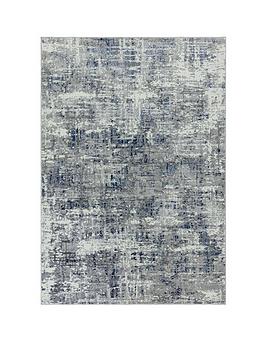 Product photograph of Asiatic Orion Abstract Blue Rug from very.co.uk