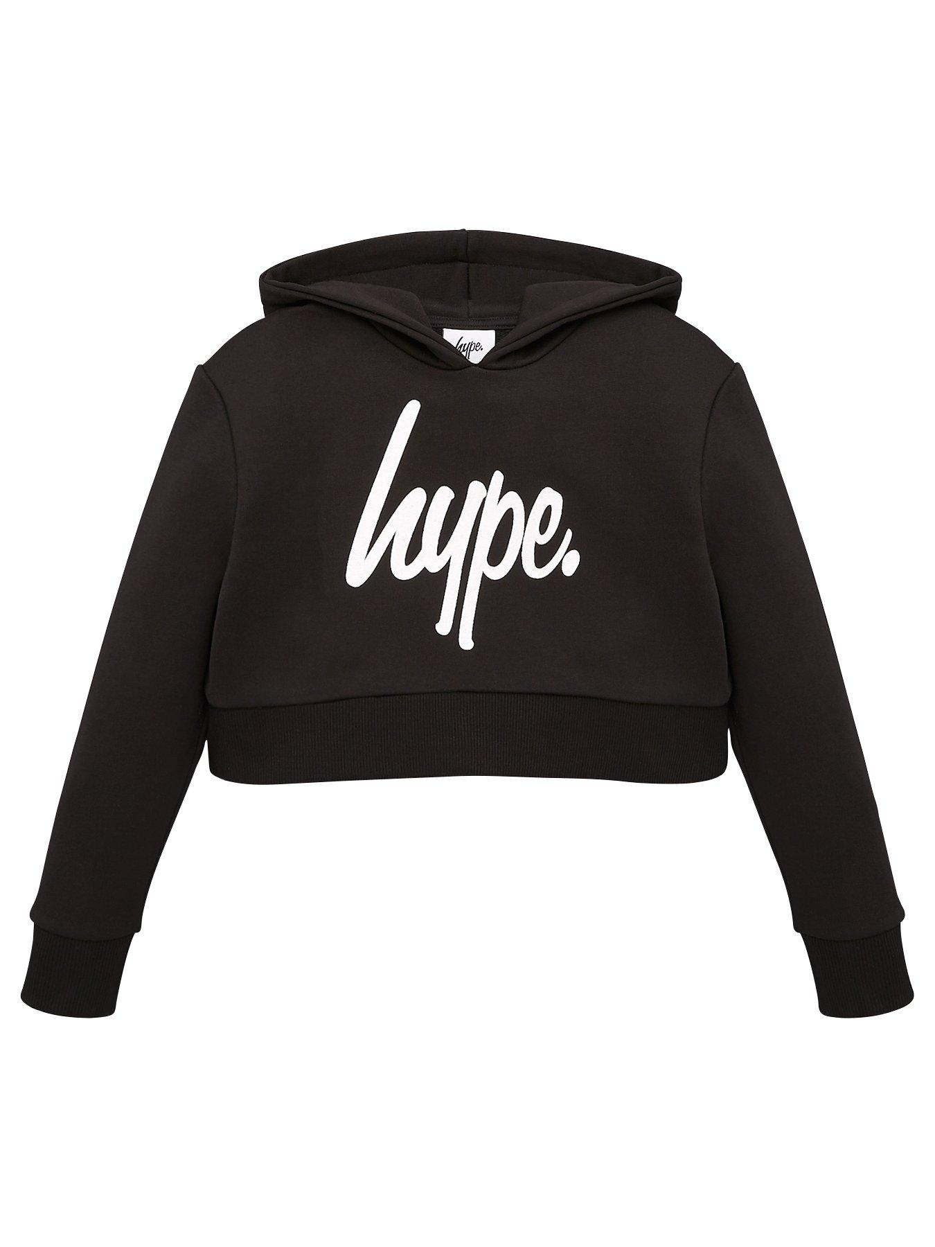 Hype Boys Black And White Hype Hoodie Age 13 Years 