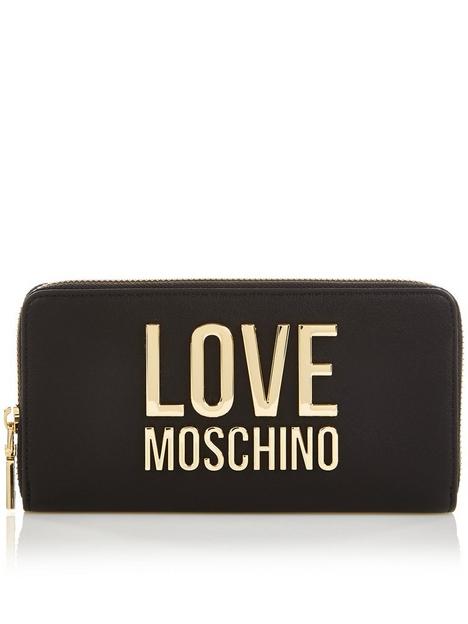 love-moschino-logo-continental-purse-black