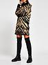  image of river-island-tiger-print-knitted-dress-multi