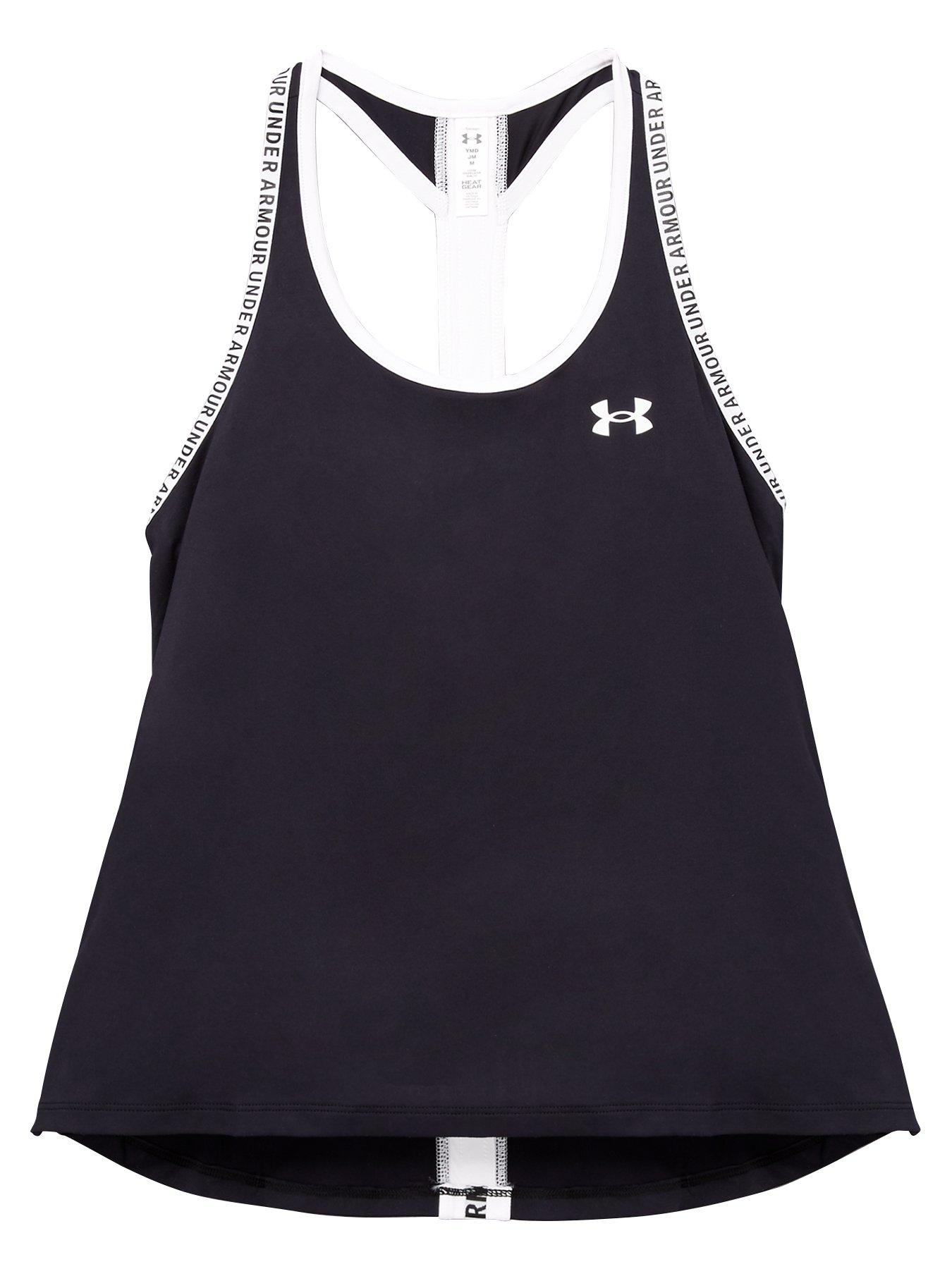 UNDER ARMOUR Girls Knockout Tank - Black