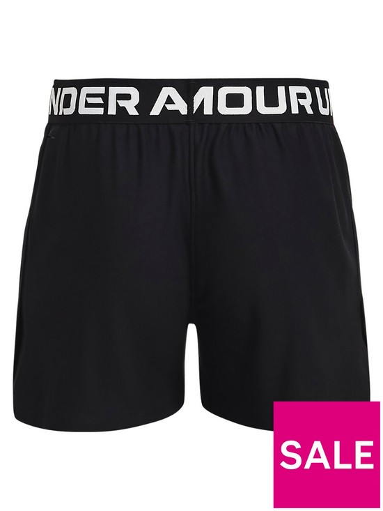 back image of under-armour-girls-play-up-solid-shorts