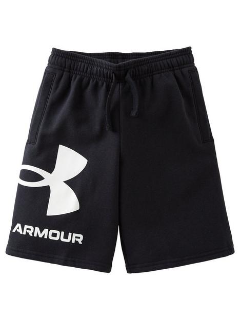 under-armour-boys-rival-fleece-logo-shorts-black