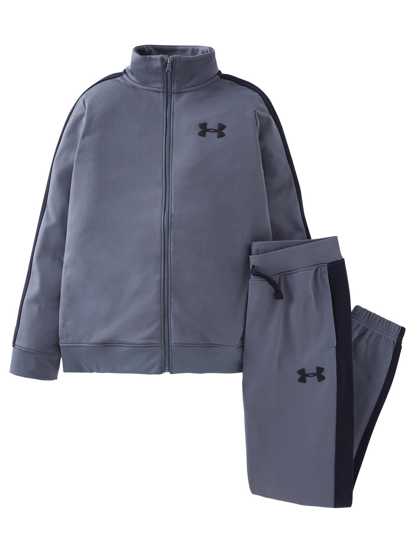 UNDER ARMOUR Boys Knit Track Suit - Grey