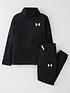  image of under-armour-boys-knit-track-suit-black