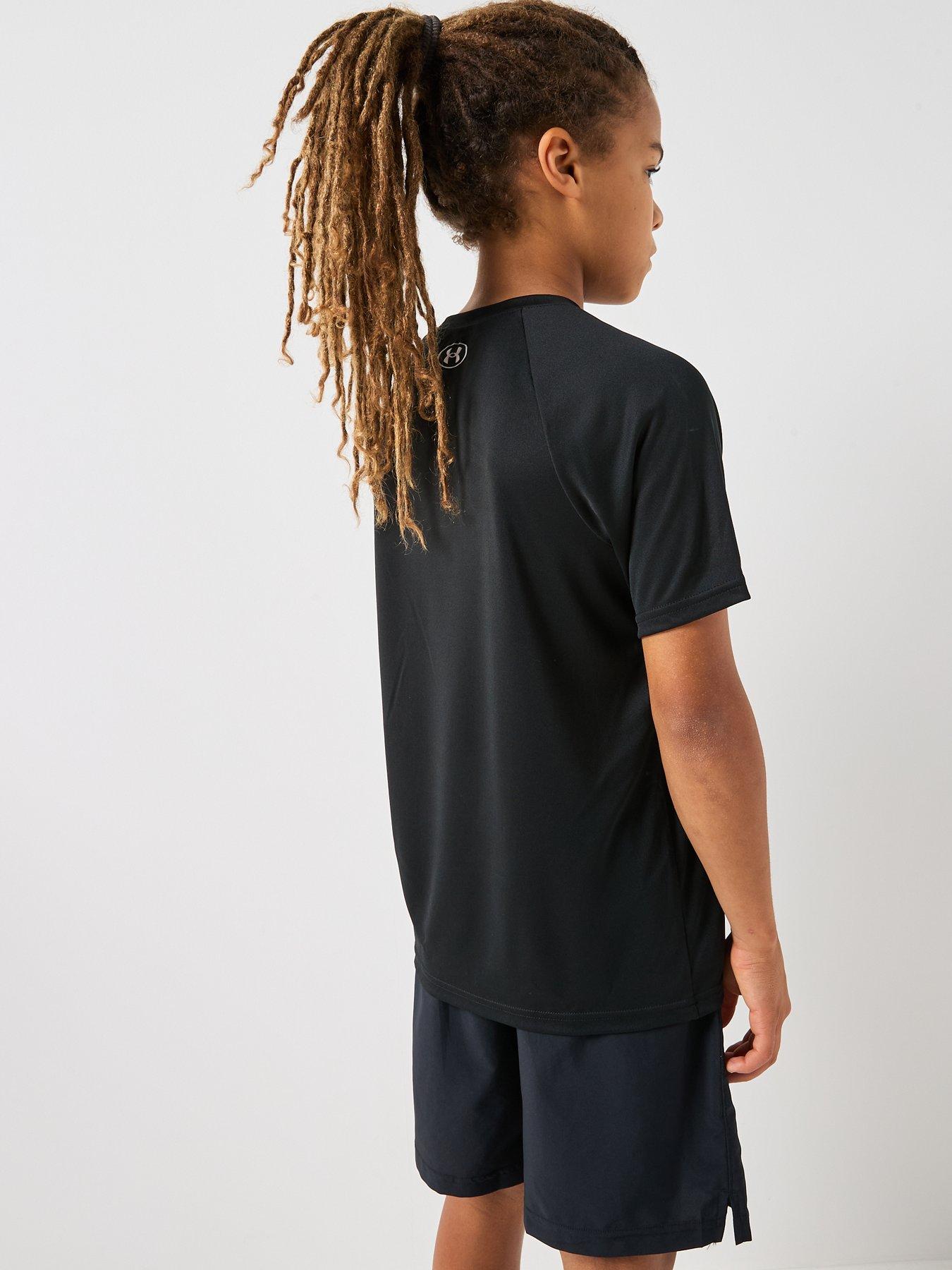 Image 2 of 6 of UNDER ARMOUR Boys Tech Big Logo Short Sleeved - Black