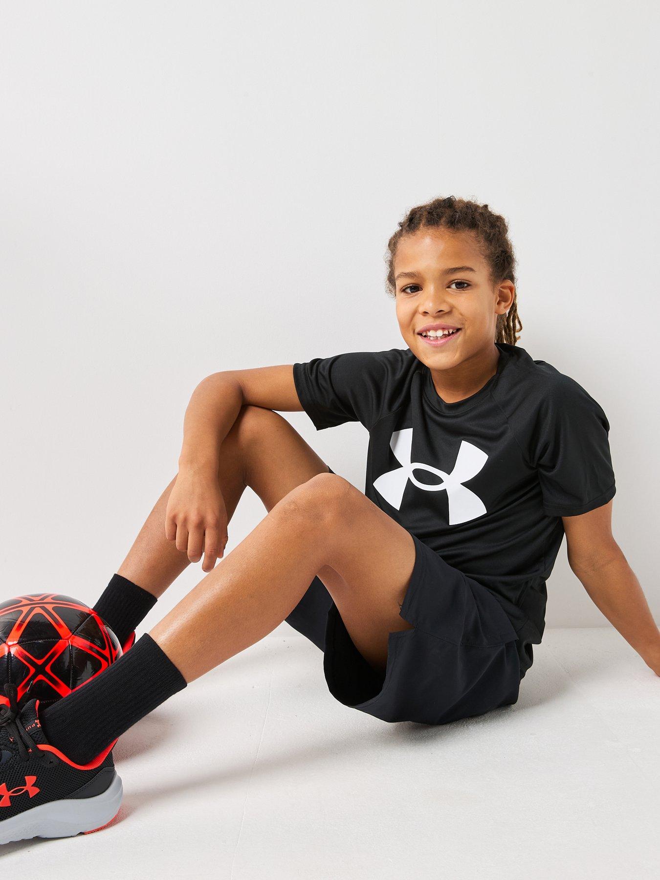 Image 5 of 6 of UNDER ARMOUR Boys Tech Big Logo Short Sleeved - Black