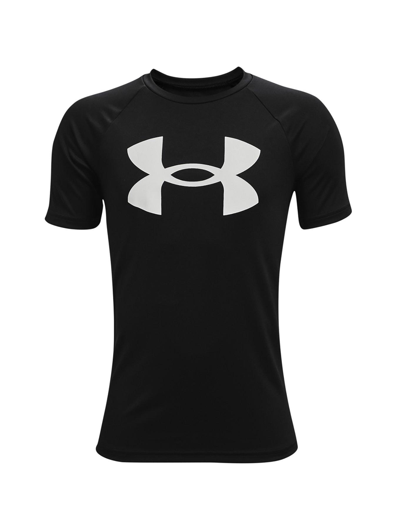 Image 6 of 6 of UNDER ARMOUR Boys Tech Big Logo Short Sleeved - Black