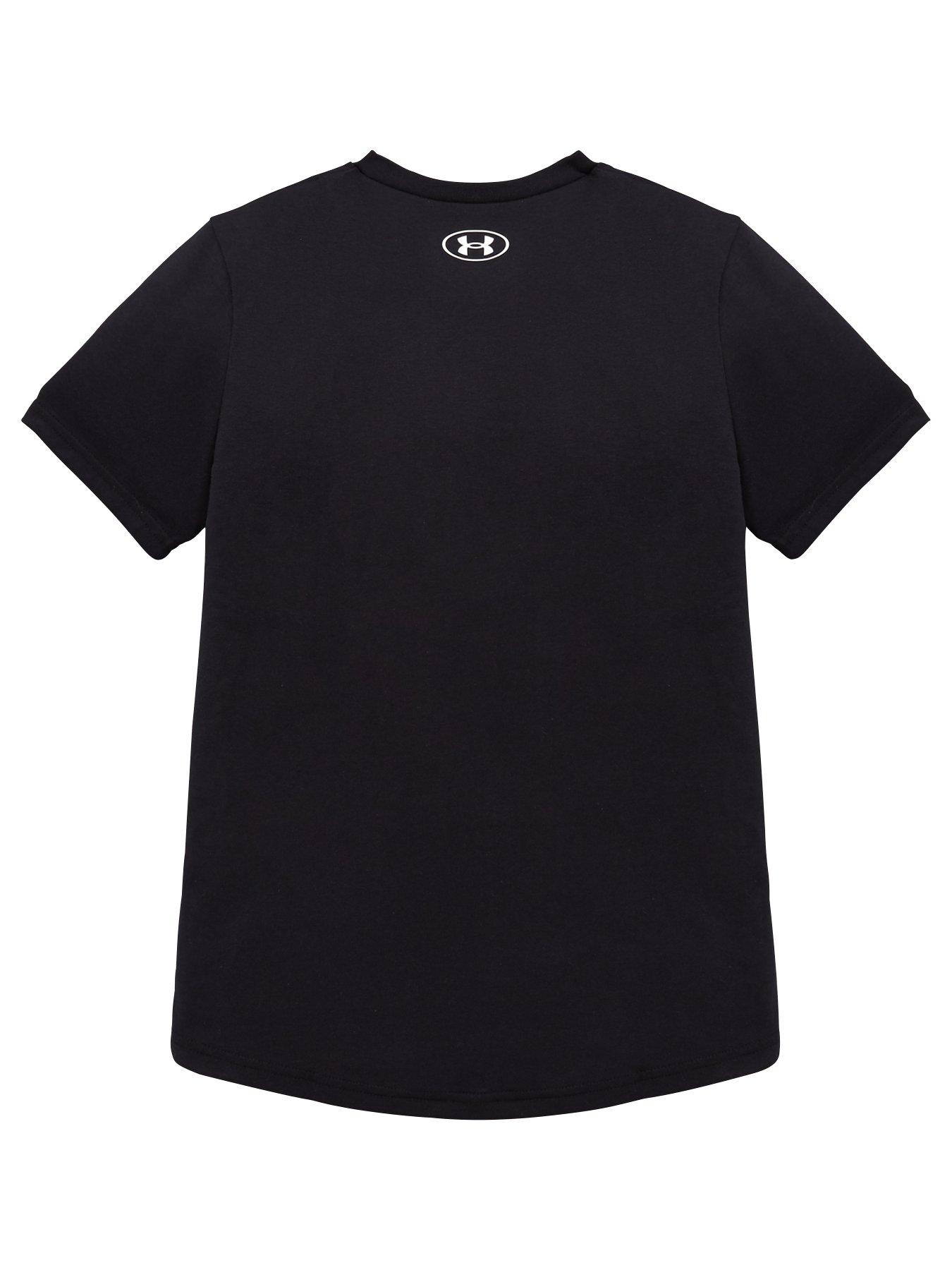 Under armour on sale black shirt