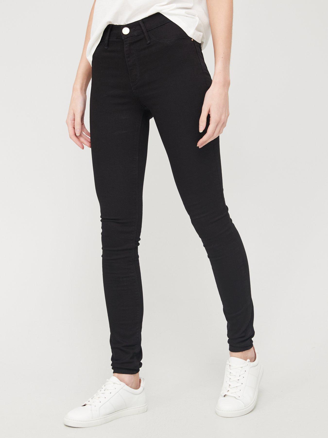 Jeans Tall Molly Mid Rise Jeggings - Black