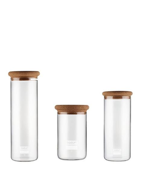 bodum-yohki-set-of-3-storage-jars-with-cork-lid