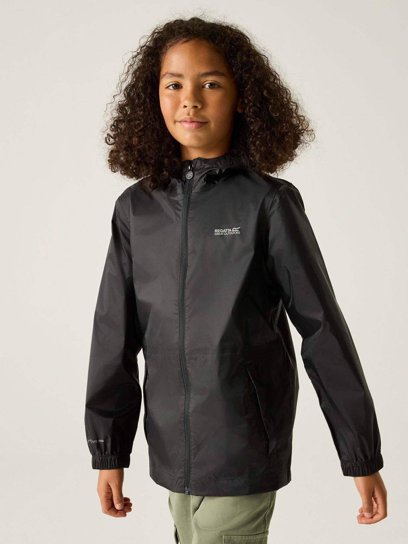 Regatta: Kids Pack-It Waterproof Jacket III - Black