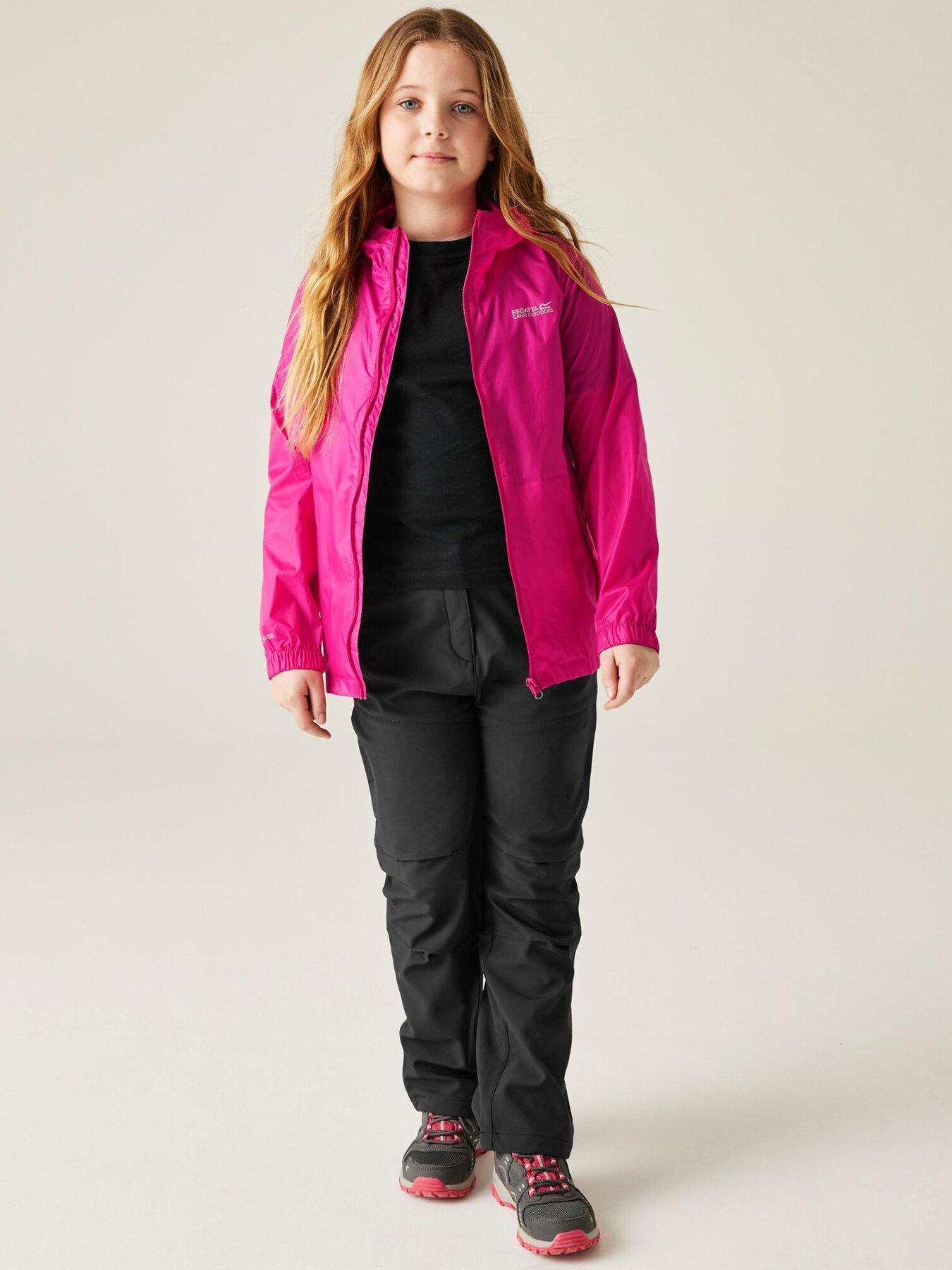 Image 3 of 5 of Regatta Kids Pack-it Waterproof Jacket III - Pink