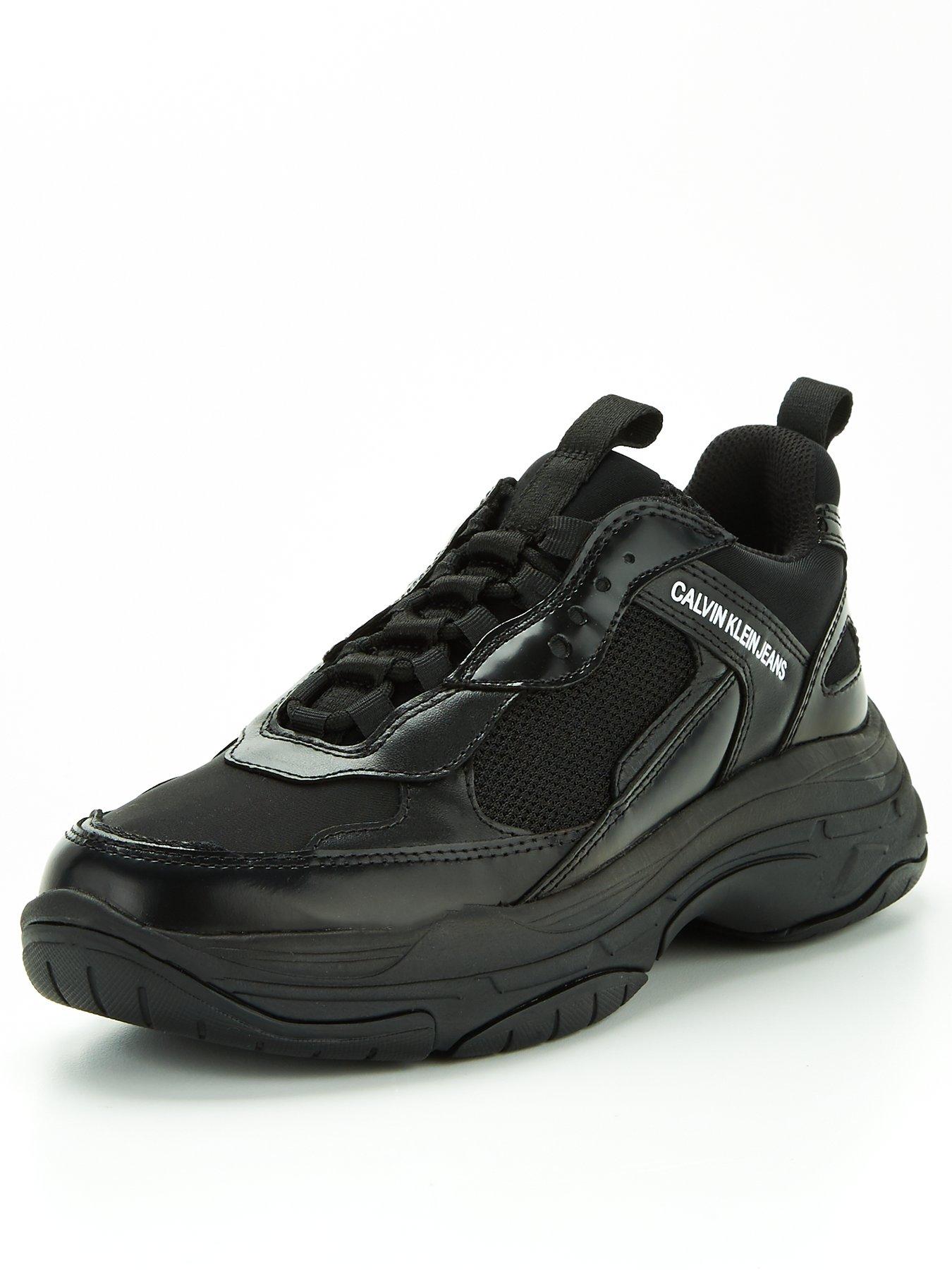 calvin klein maya chunky trainers in black