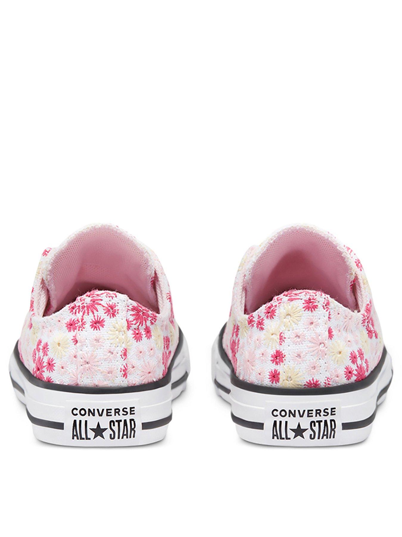 pink daisy converse