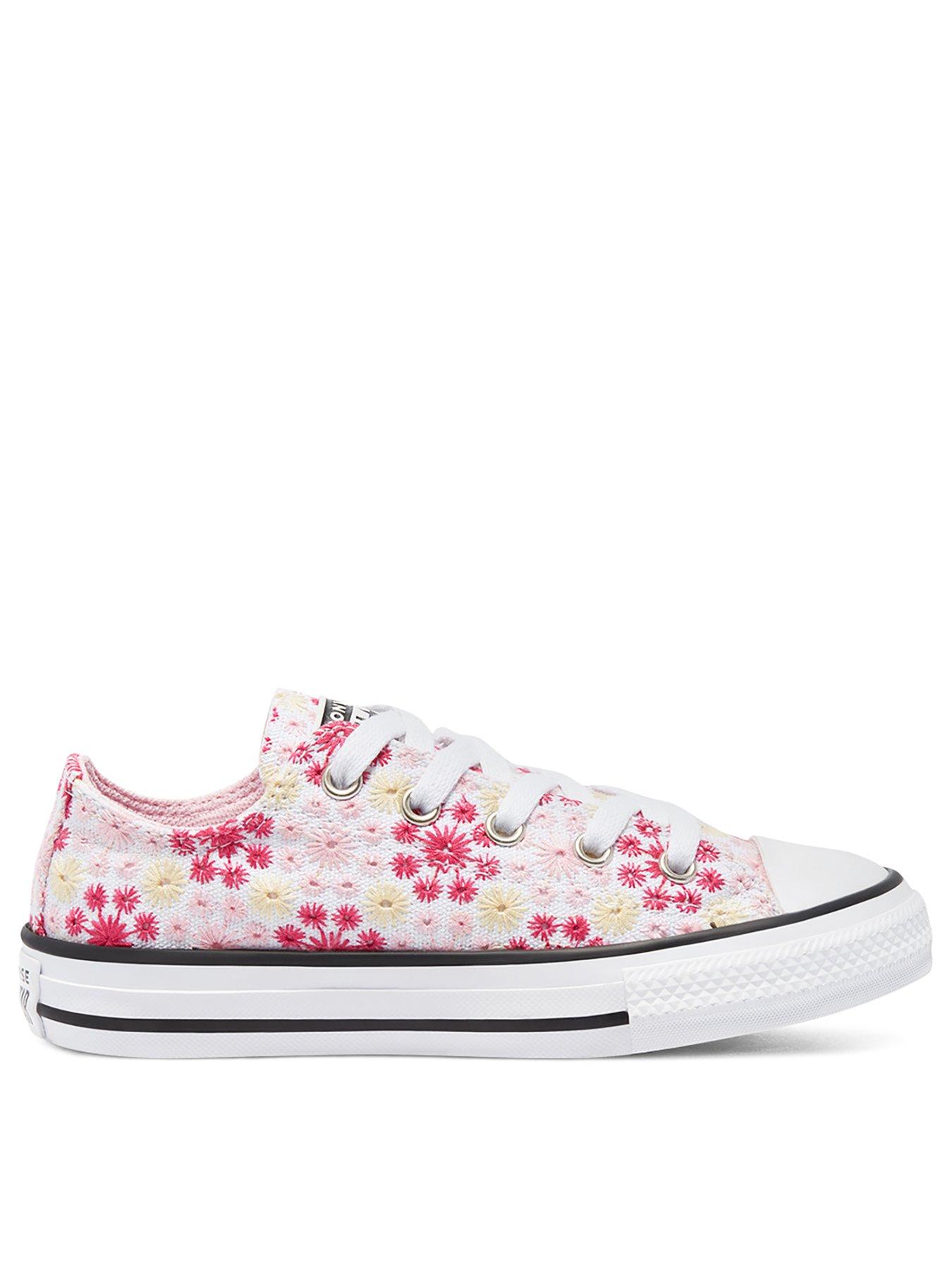 pink daisy converse