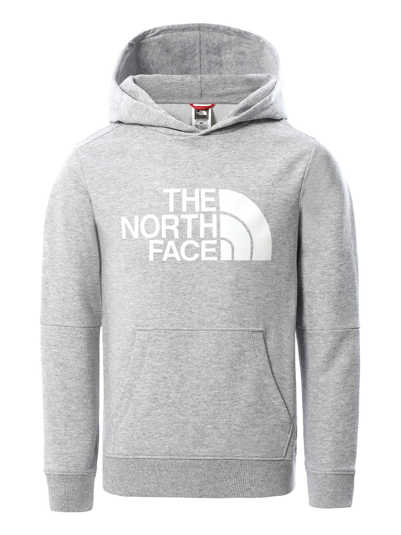grey north face sweater