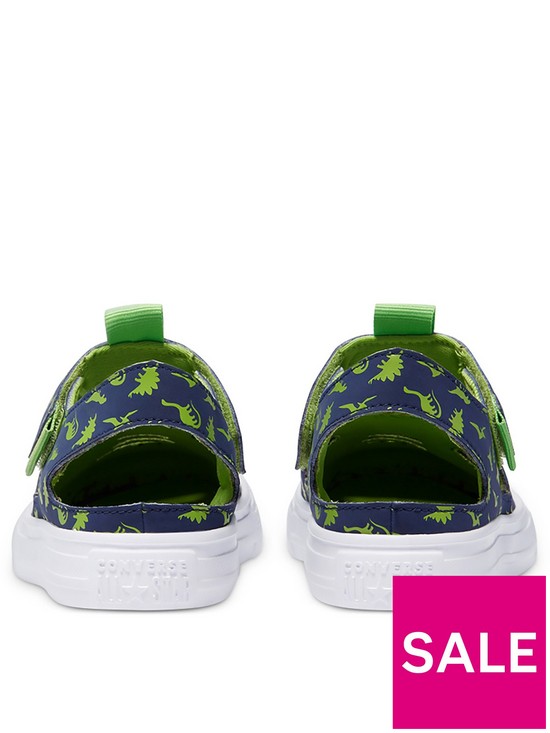stillFront image of converse-chuck-taylor-all-star-ox-superplay-dinoverse-childrens-sandal-navy