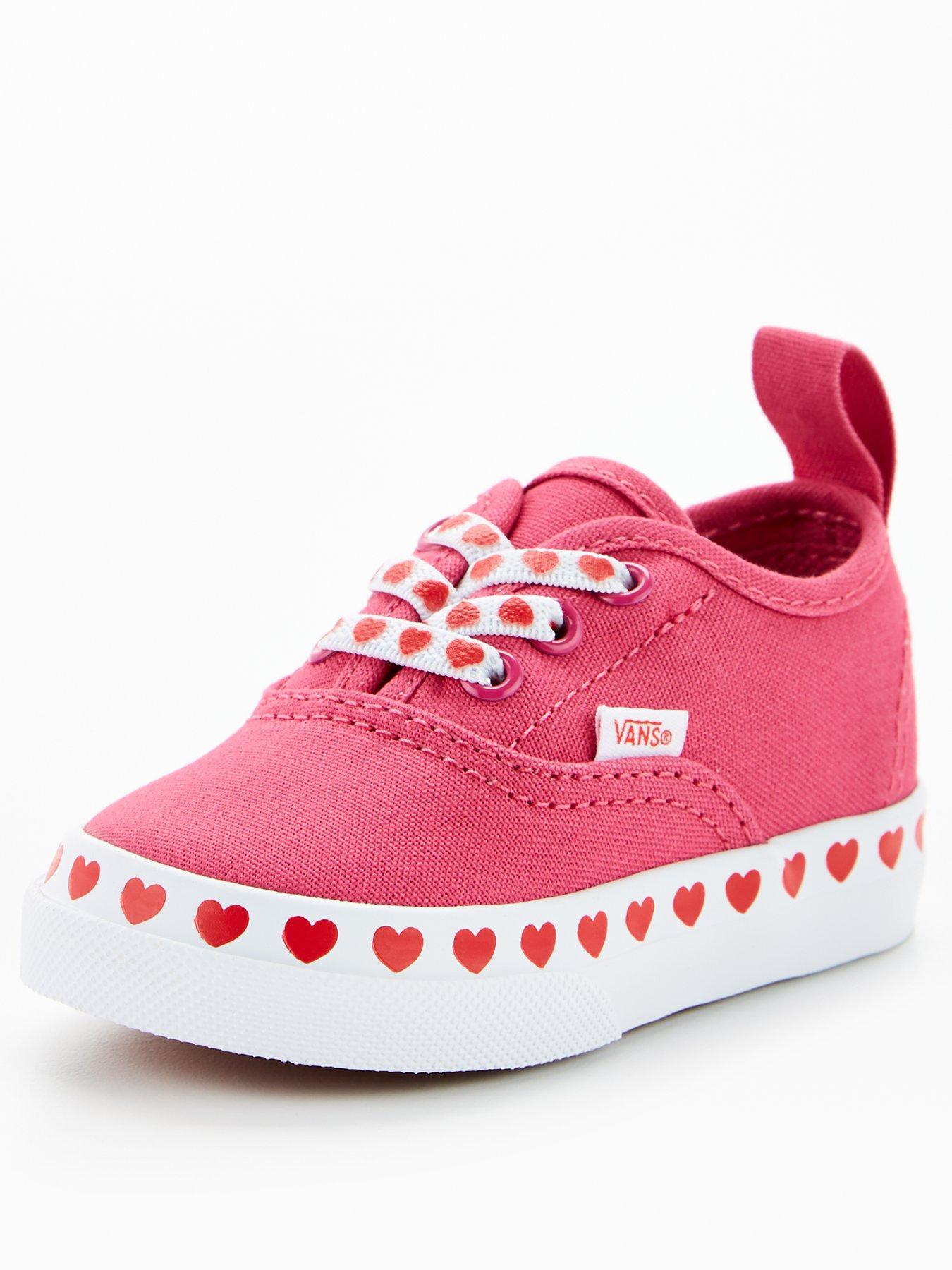 pink heart vans