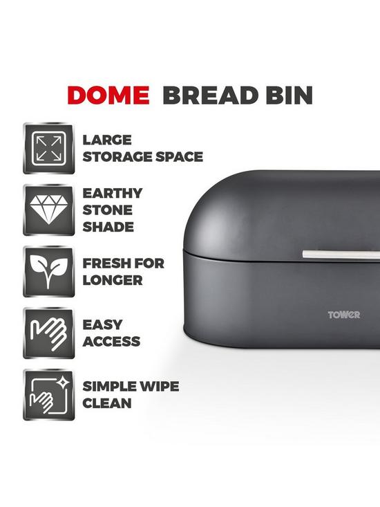 stillFront image of tower-infinity-stone-dome-bread-bin