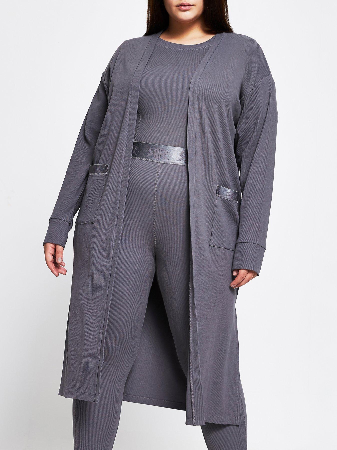 longline jersey cardigan