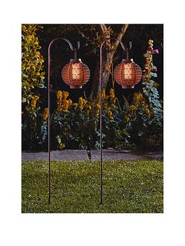Product photograph of Smart Solar Forli Flaming Lantern 2 Pack from very.co.uk