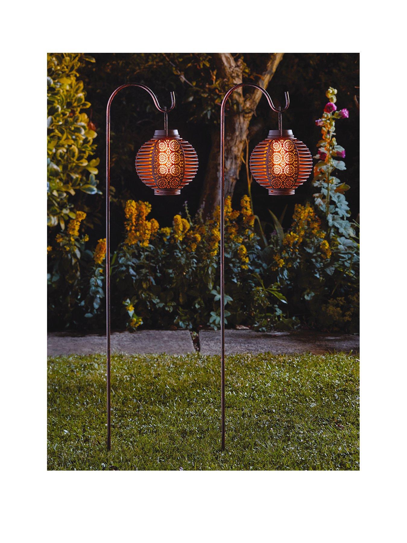 Smart Solar Forli Flaming Lantern 2 Pack