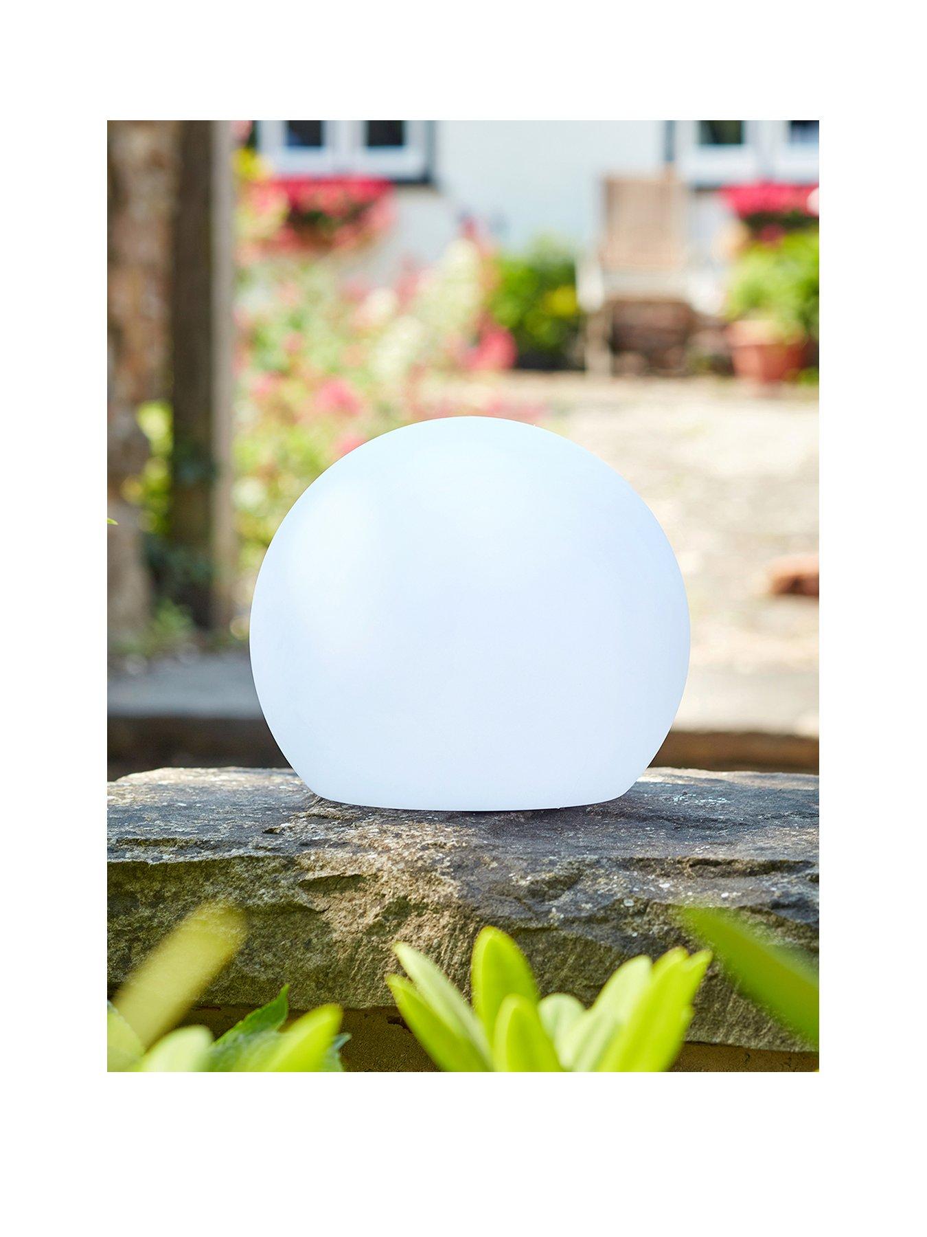 Colour changing outlet orb light