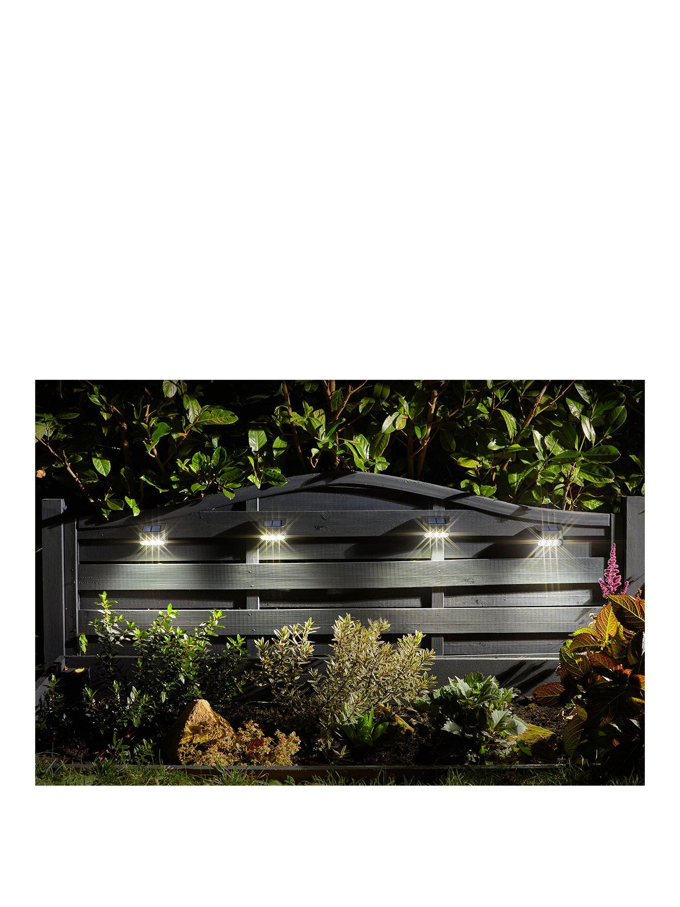 Product photograph of Smart Solar 4 Pack Premier Solar Wall And Fence Panel Lights from very.co.uk