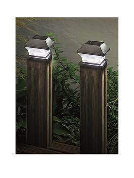 Product photograph of Smart Solar Solar Garden Post Lights 2-pack from very.co.uk