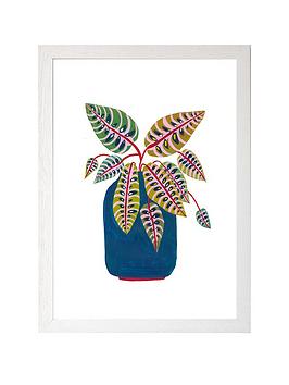 Product photograph of East End Prints Prayer Plant By Amber Davenport A3 Framed Print from very.co.uk