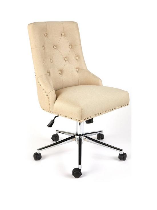 front image of new-warwick-fabric-office-chair-natural