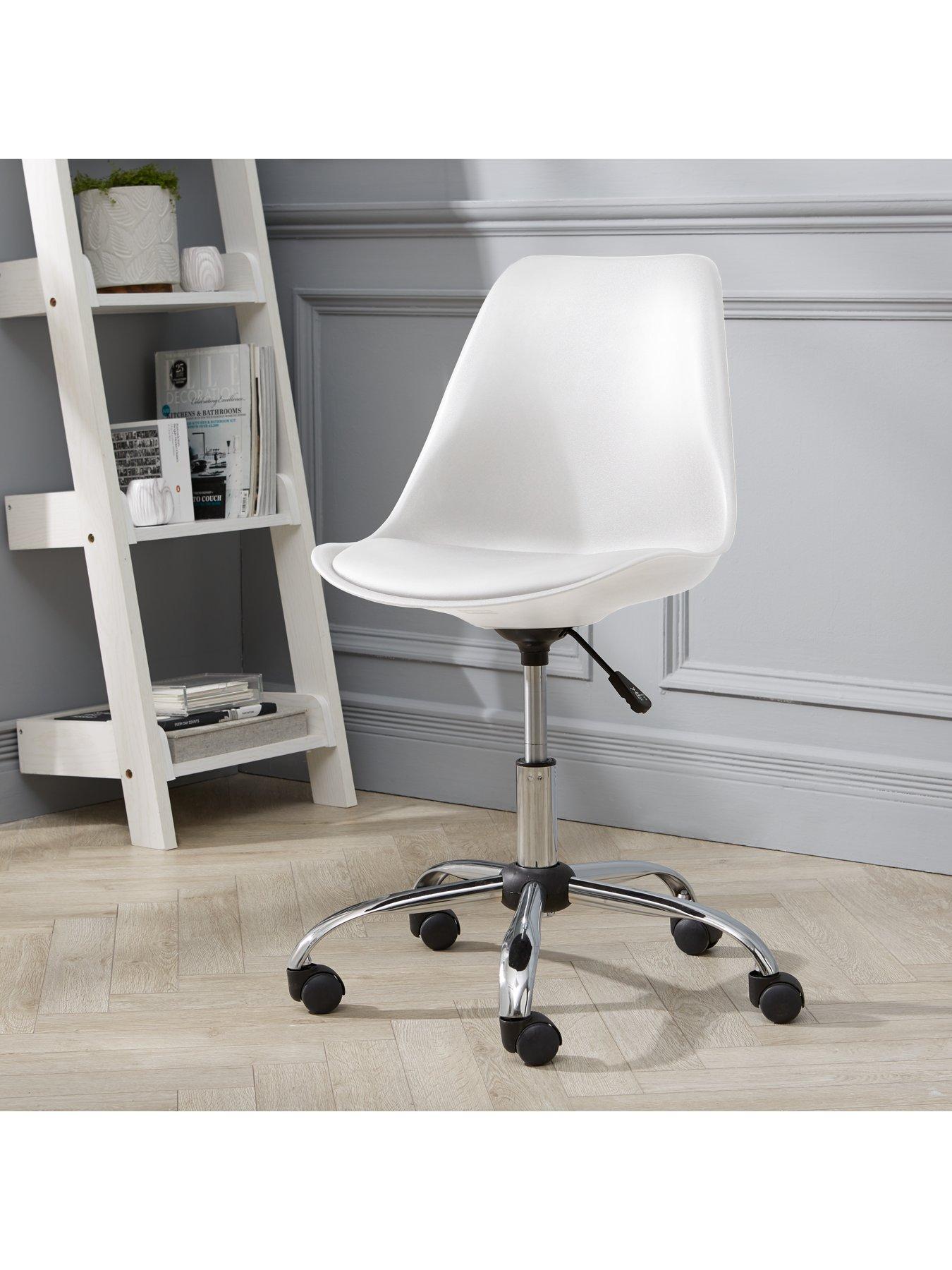Product photograph of Very Home Layla Office Chair - White from very.co.uk