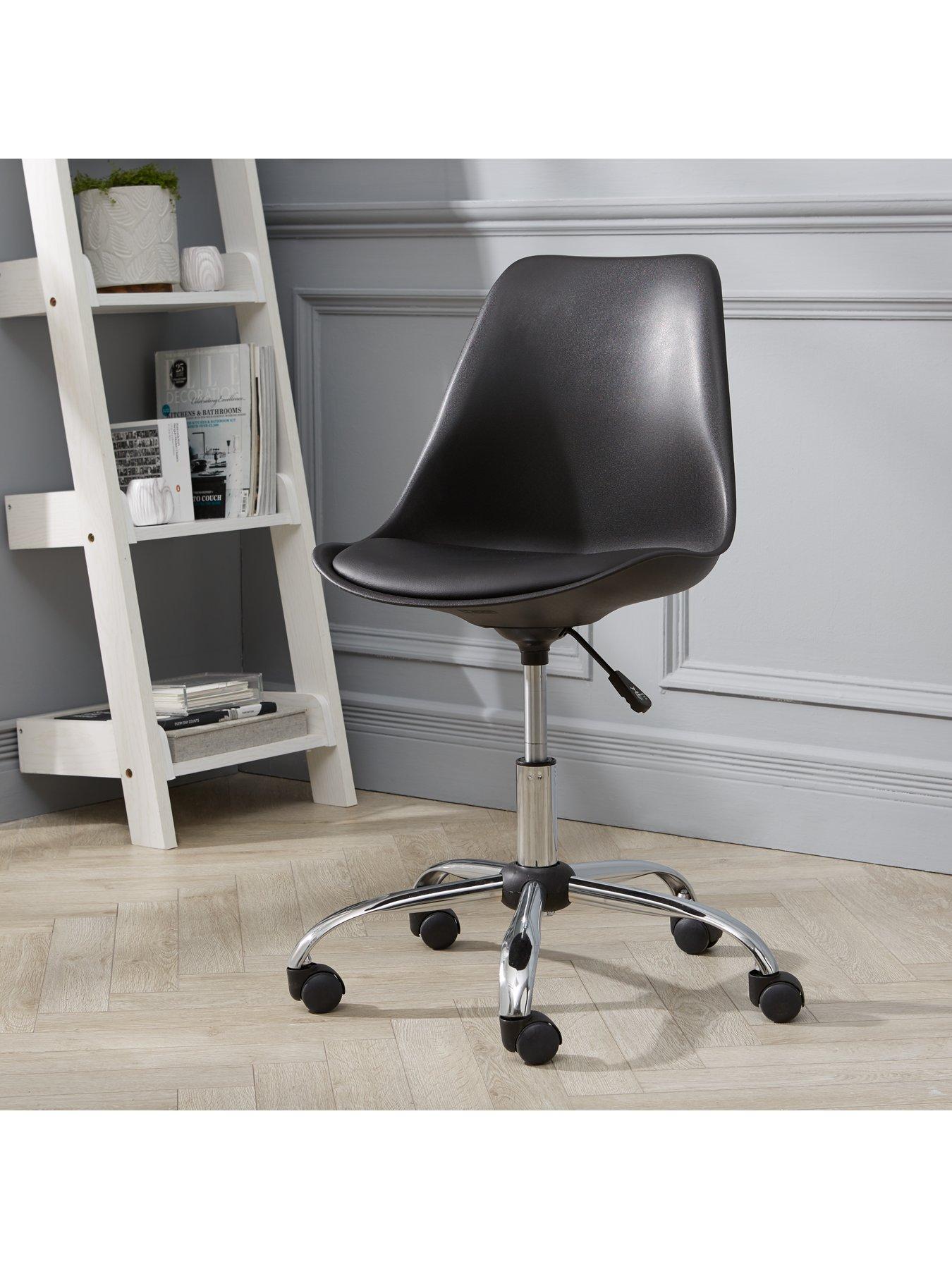Product photograph of Very Home Layla Office Chair - Black from very.co.uk