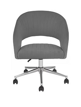 Solar Fabric Office Chair - Grey/Chrome