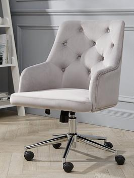 Product photograph of Very Home Warwick Office Chair - Grey from very.co.uk