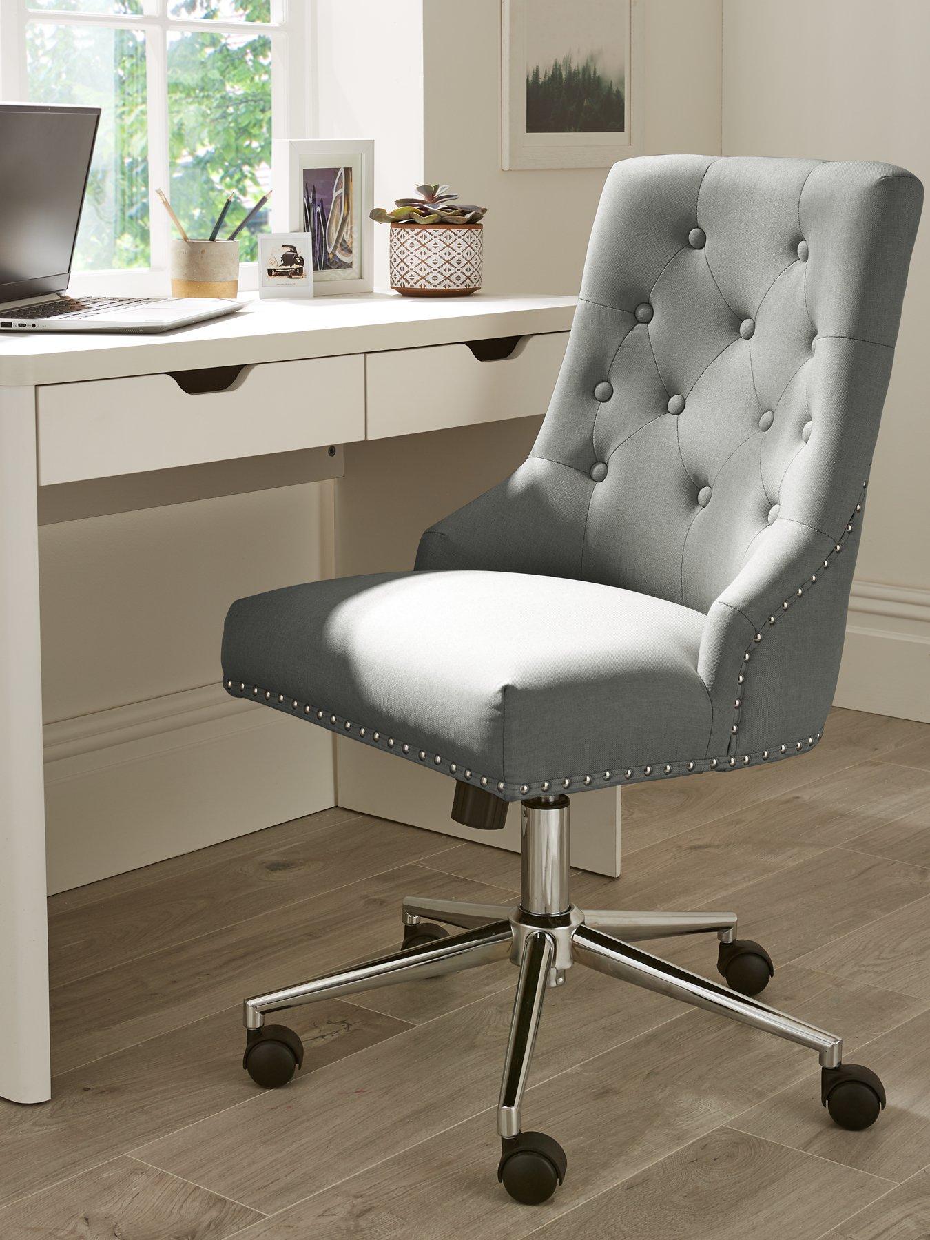 Grey fabric desk discount chair