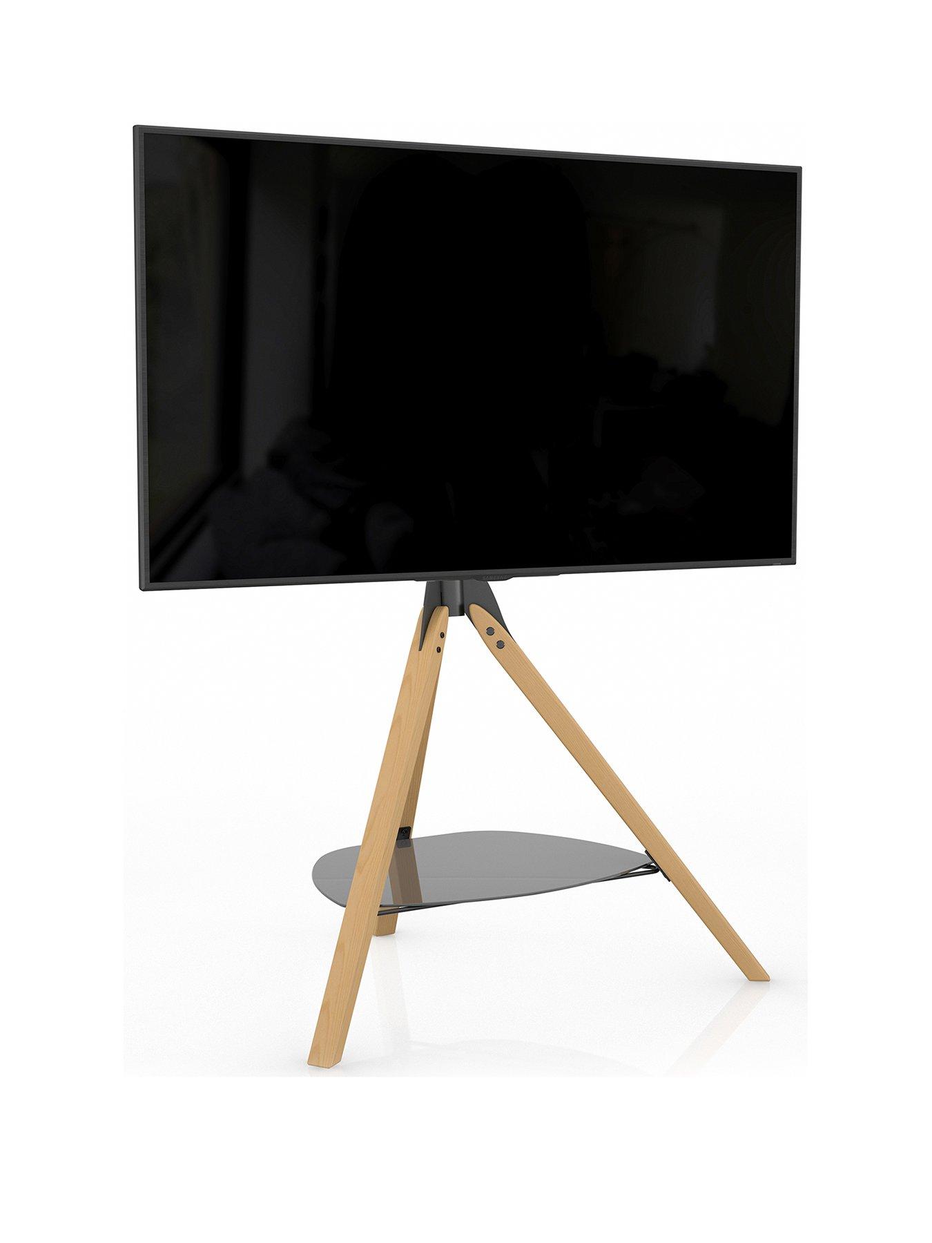 Image 2 of 5 of AVF Hoxton Tripod TV Stand, for TVs 32-70" - Light Wood