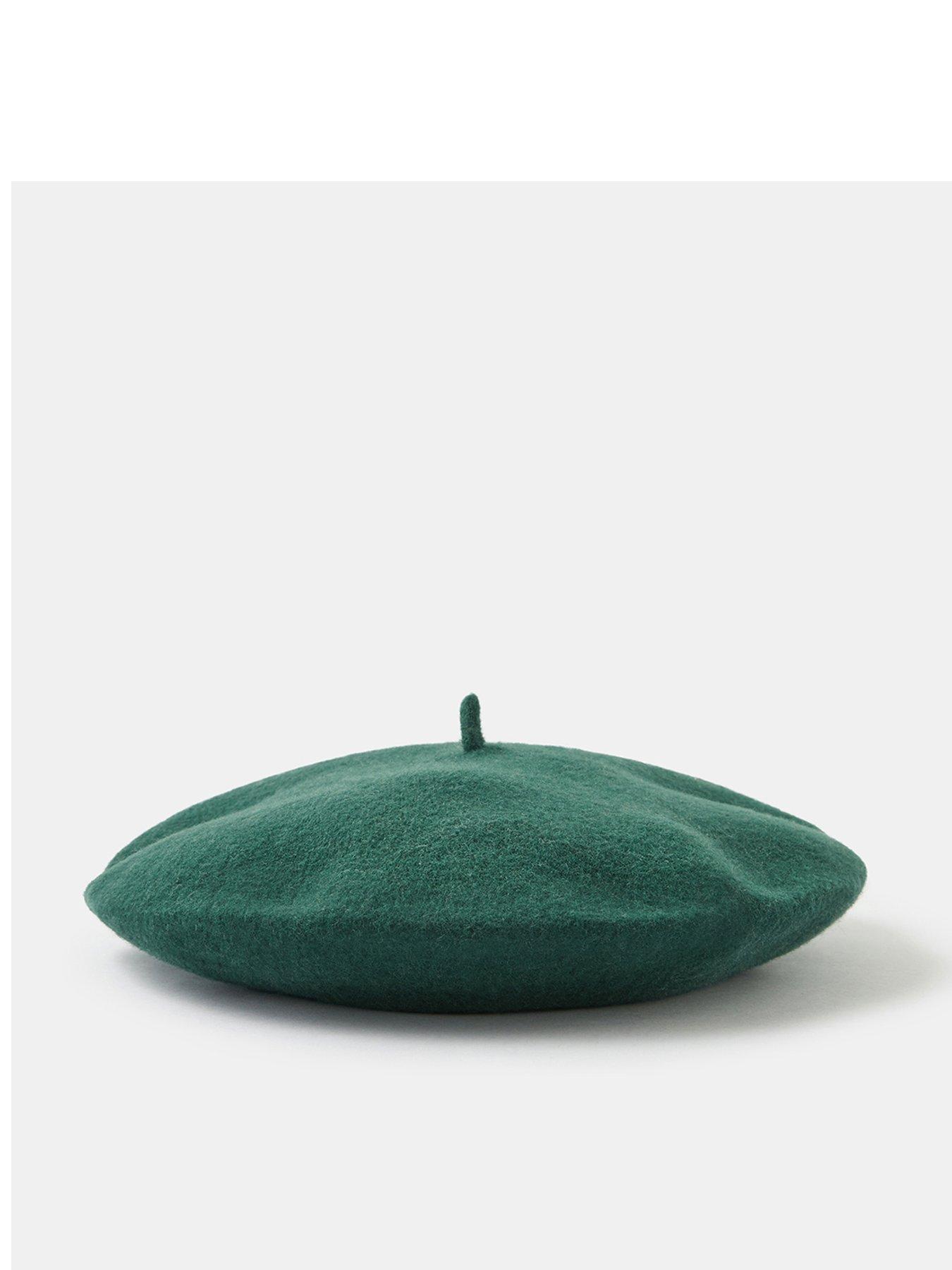 Benetton Green beret discount 62% Green Single WOMEN FASHION Accessories Hat and cap Green 