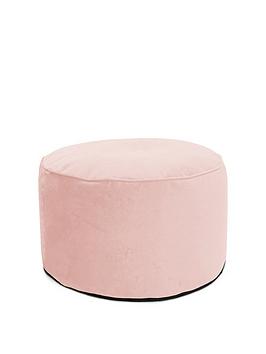 Product photograph of Rucomfy Velvet Pouffe from very.co.uk