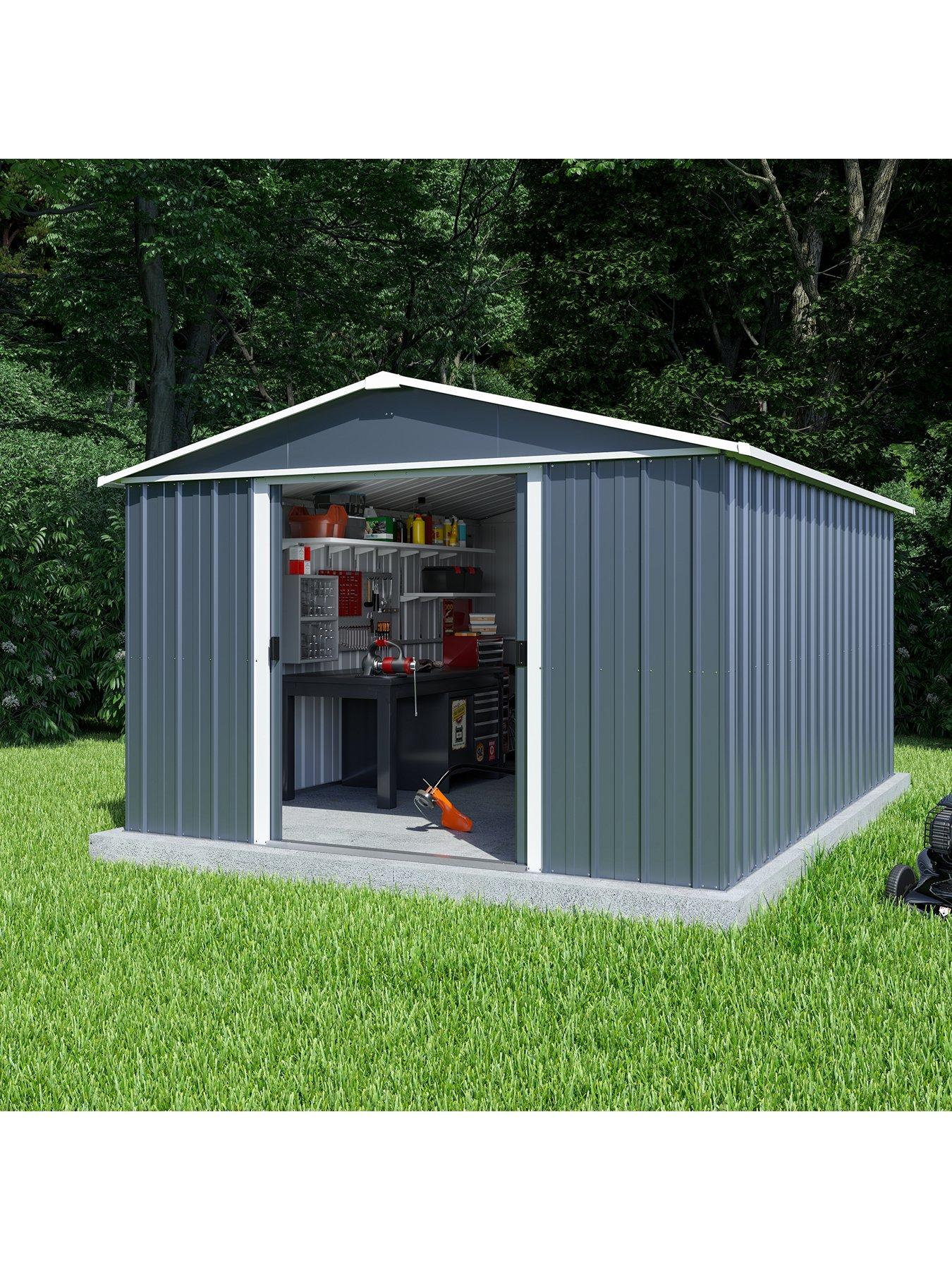Image 2 of 8 of Yardmaster 10ft X 13ft Castleton Apex Roof Metal Shed
